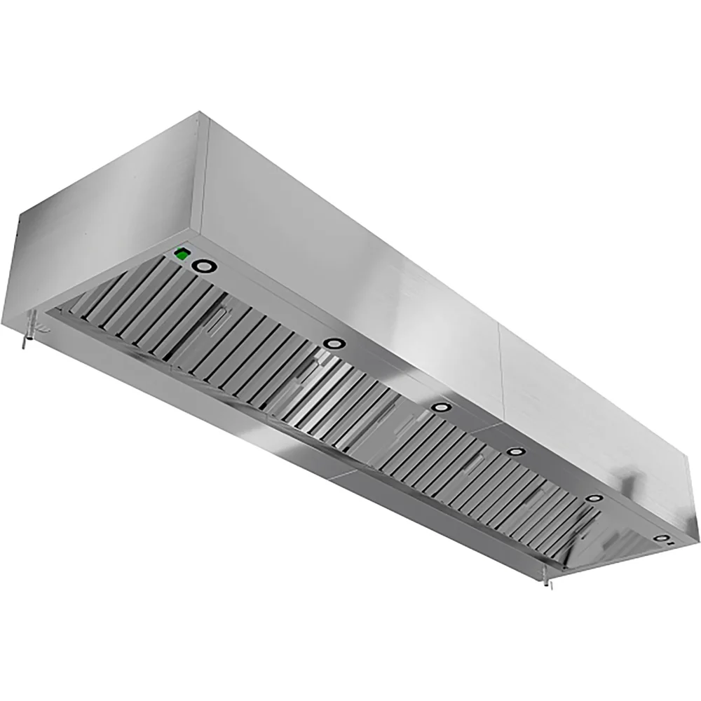 Зонт вытяжной пристенный с подсветкой ЗВПКП-06/14