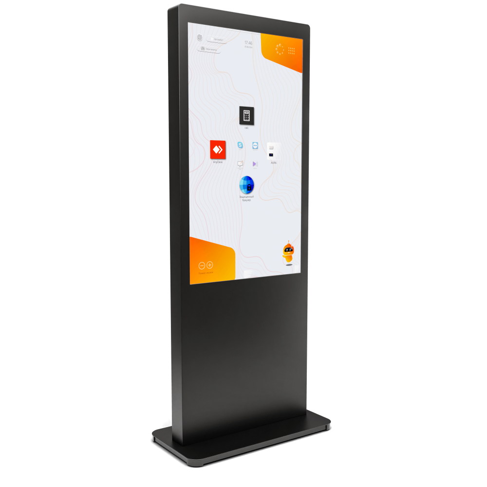 Интерактивный сенсорный киоск BlackGlass+ Premium 55