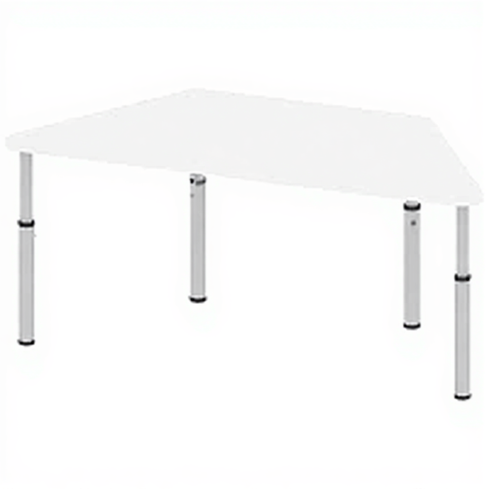 Стол регулируемый «Трапеция» ПР-ТР-9, белый