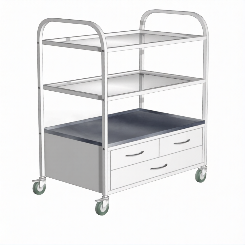 Стол манипуляционный СиП-1 (каркас белый)