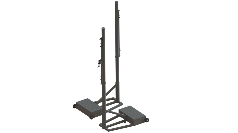 Стойки волейбольные передвижные со стаканами-противовесами СТ-174