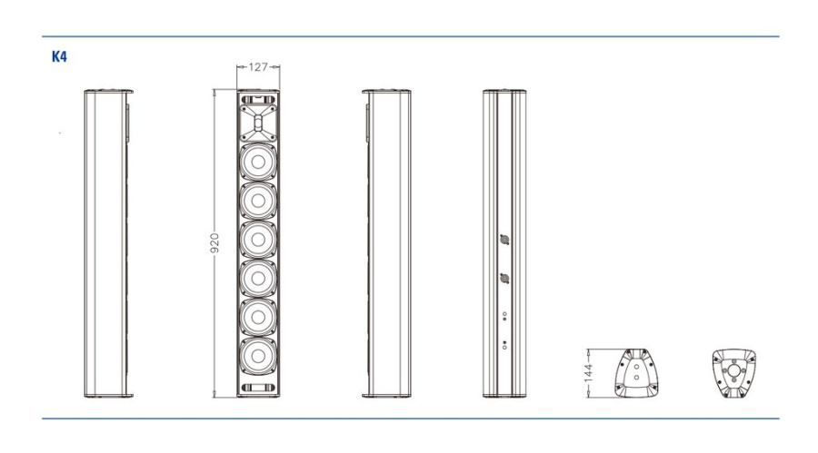 Пассивная 2-полосная  акустическая система FDB audio K4