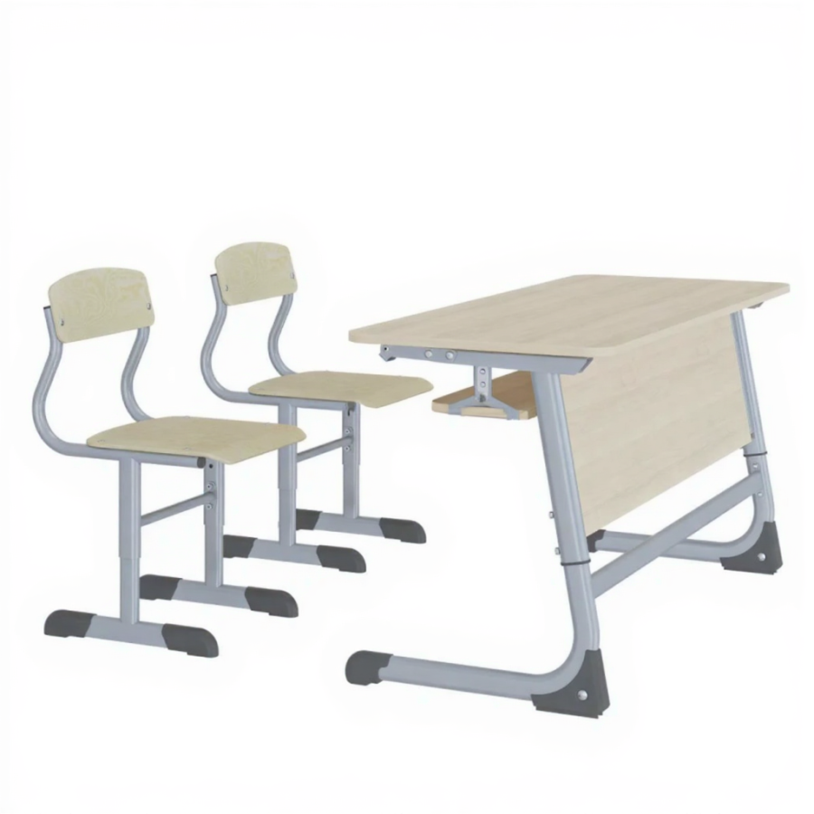 Парта 2М Smart с полкой (ЛДСП)