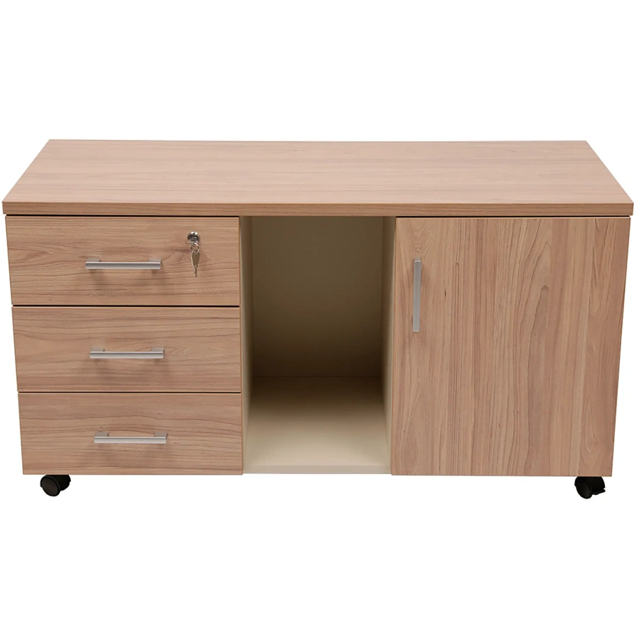 Тумба для оргтехники NPW-410 вяз натуральный/бежевый