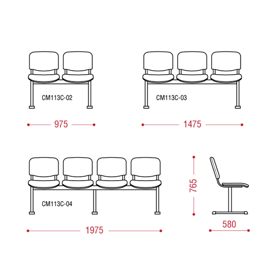 Многоместная секция Трим (модель CМ113)