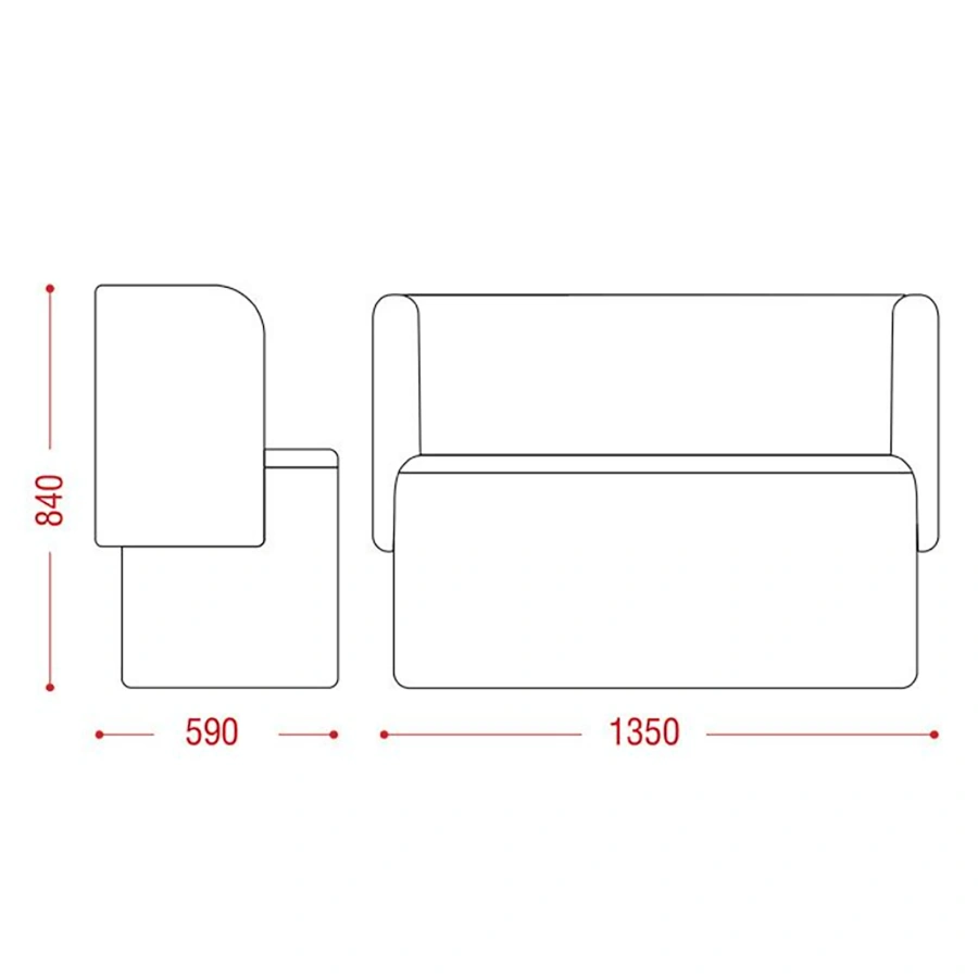 Диван Стримлайн (модель Д5-02)