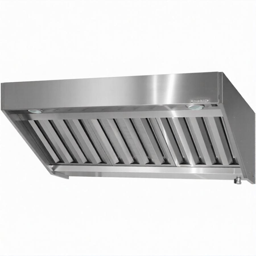 Зонт приточно-вытяжной полуоткрытый ЗППн 400х600х1000 «Norma Inox» пристенный (к-т светильников)