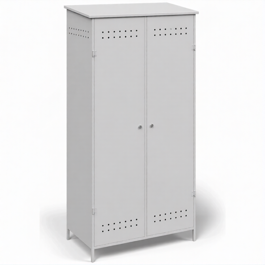 Шкаф металлический для 2-х газовых баллонов ШГБК-V1 усиленный с уголком