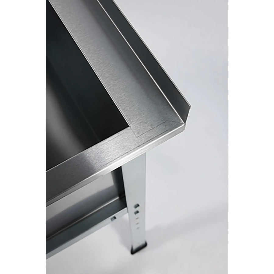 Ванна моечная двухсекционная с бортом ВМС-2/5-Б-ЭК