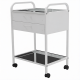 Стол медицинский инструментальный СМИ-02-02 (полки металл, колёса пластик)
