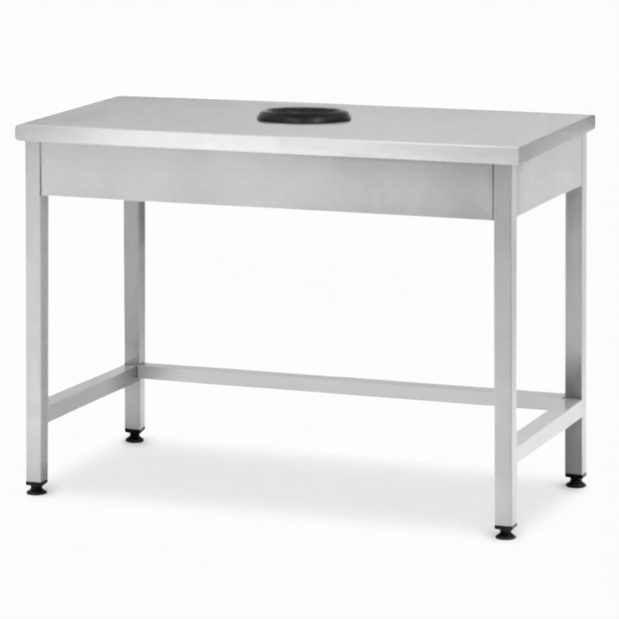 Стол производственный СПРп - 860х1500х600 «Profi Ral», сбор отходов (полка-обвязка)